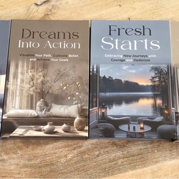 Decorative Book Stack with Inspirational Quotes - Black, Gray, White - Picture 8 of 9